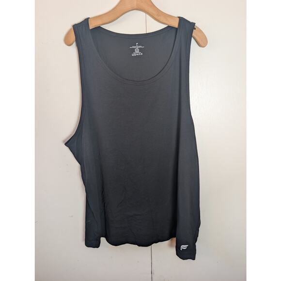 Fabletics The 24-7 Black Ribbed Tank 2XL - Picture 2 of 11